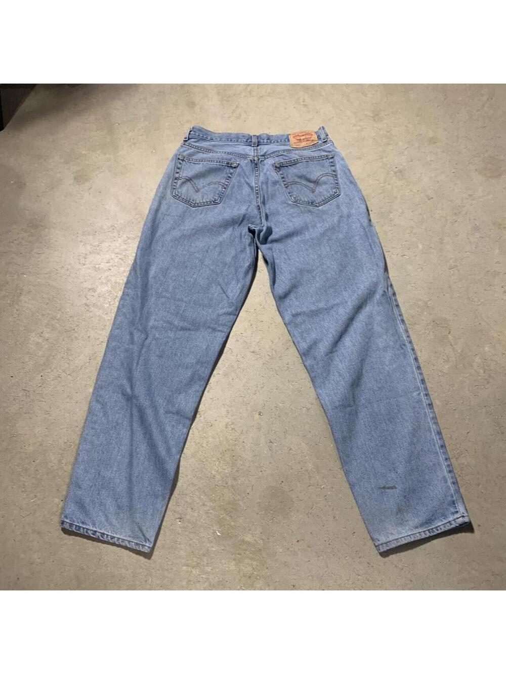 Vintage 90s Levis 560 Comfort Fit Jeans 34x34 Light Wash Relaxed Made Mexico